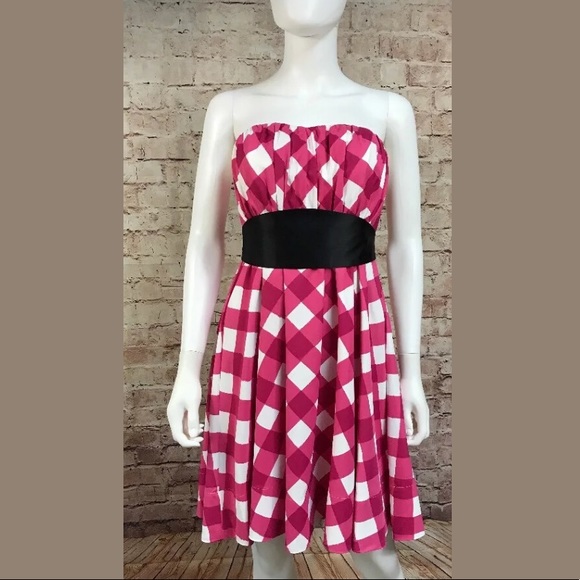 The Limited Dresses & Skirts - 5/$15 The Limited Dress 4 Strapless Pink Plaid